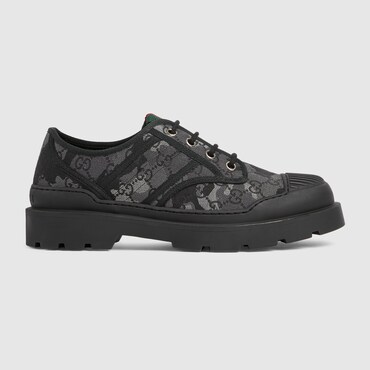 GUCCI Zapato Cordones con Tribanda Web Para Hombre, Talla 47 IT
