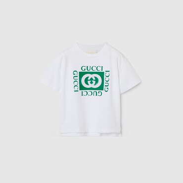 GUCCI Baby - Cotton T-shirt With Print, Size 12-18 MONTHS