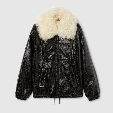 GUCCI Coated Fabric Bomber Jacket, Size 40 IT