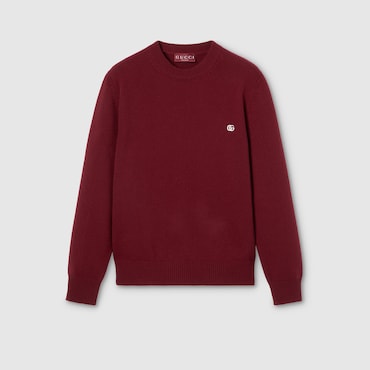 GUCCI Jersey de Lana de Cashmere con Bordado, Talla S