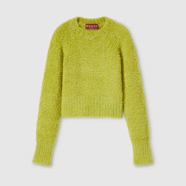 GUCCI Brushed Wool Mohair Blend Jumper, Size XS