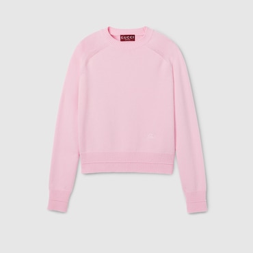 GUCCI Wool Cashmere Jumper With Embroidery, Size XXS