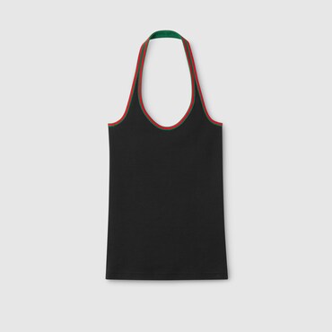 GUCCI Heavy Cotton Rib Tank Top, Size XL