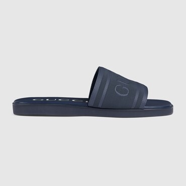 GUCCI Men's Slide Sandal With Tonal Logo, Size 9 UK
