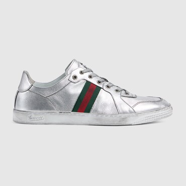 GUCCI Men's Stretch Low-top Trainer, Size 44.5 IT