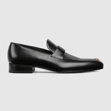 GUCCI Mocasín con Insignia de Para Hombre, Talla 41.5 IT