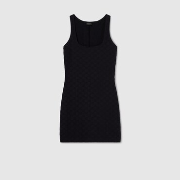 GUCCI GG Jersey Jacquard Dress, Size M