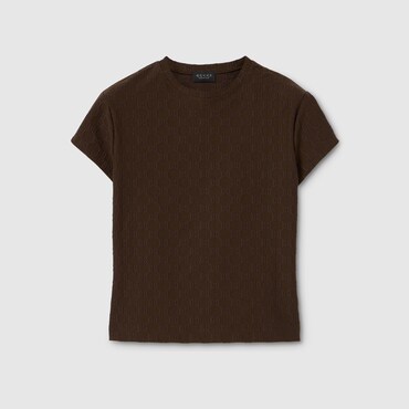 GUCCI GG Jersey Jacquard T-shirt, Size L