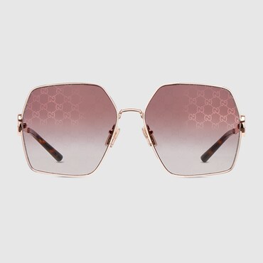 GUCCI Oval Frame Sunglasses