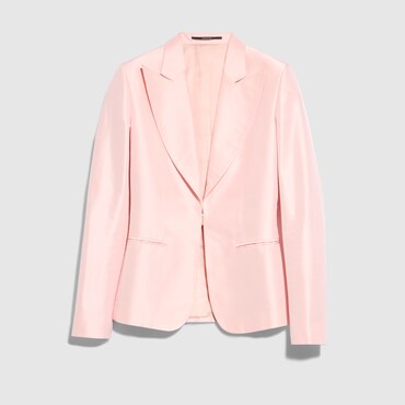 GUCCI Fine Silk Faille Jacket, Size 42 IT