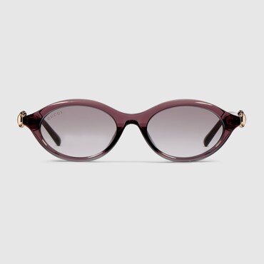 GUCCI Oval-frame Sunglasses