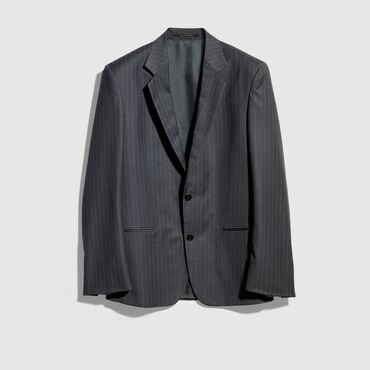 GUCCI Pinstripe Wool Jacket, Size 38 IT