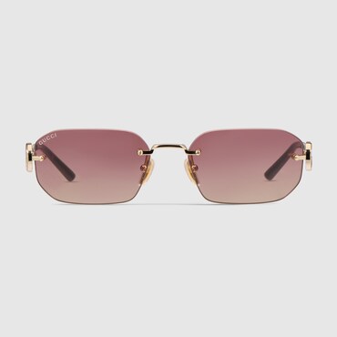 GUCCI Rectangular-frame Sunglasses