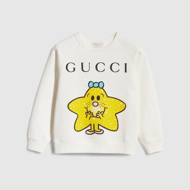 GUCCI Kids - Cotton Sweatshirt With Prints, Size 5 YEARS