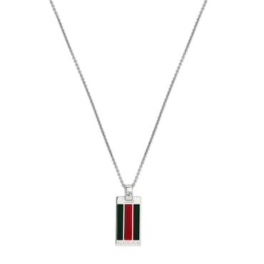 GUCCI Pendant Chain Necklace With Web