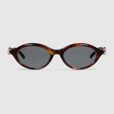 GUCCI Oval-frame Sunglasses