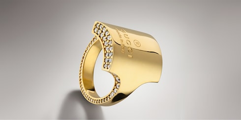 Bague avec cristal Gucci Trademark