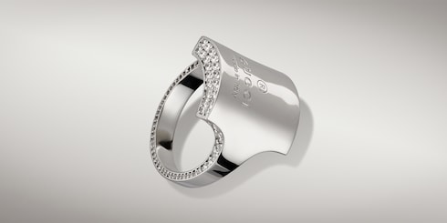 Bague avec cristal Gucci Trademark
