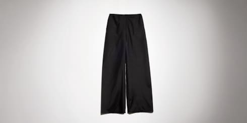 Pantalon technique en popeline de soie