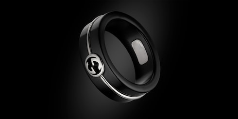 Gucci Interlocking系列刚玉戒指