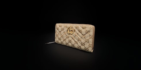 Cartera con zipper GG Marmont