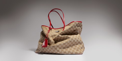 Gucci Tribeca系列大号托特包