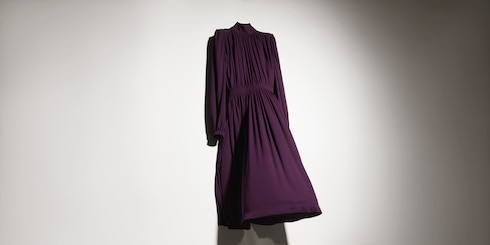 Vestido de punto de crepé de viscosa ligera