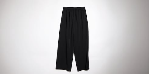 Wool twill leisure pants