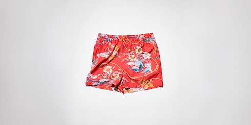 Traje de baño de popelina de poliéster con estampado