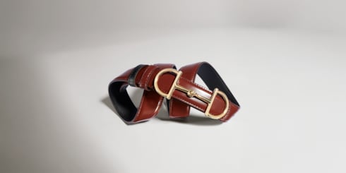 Wendbarer Gürtel mit Horsebit-Schnalle