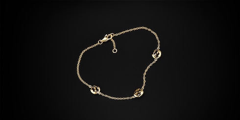 Bracelet chaîne 18 carats Gucci Interlocking