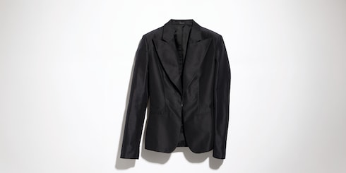 Fine silk faille jacket
