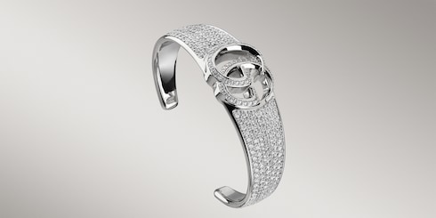 GG Marmont crystal cuff bracelet