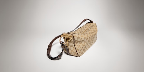 Mittelgroße Gucci Half Horsebit Schultertasche