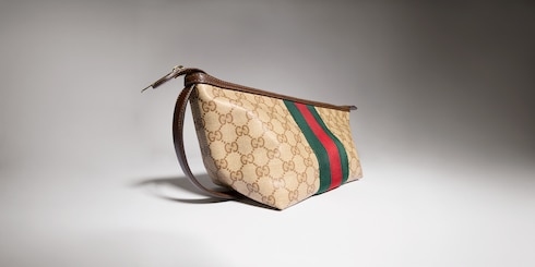 Small GG toiletry case with Web