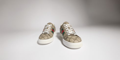 Baskets Gucci Ace avec bande Web pour femme