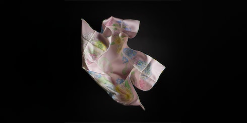 Printed silk twill carré