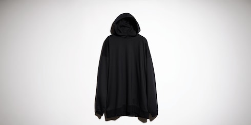 Silk jersey sweatshirt with embroidery