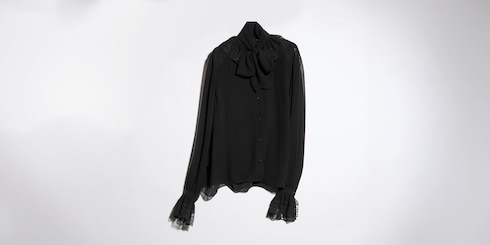 Leichtes Hemd aus Seidengeorgette