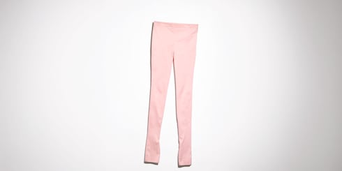 Leggings de seda falla elástica
