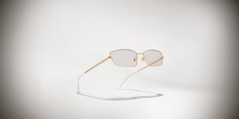 Rectangular frame sunglasses