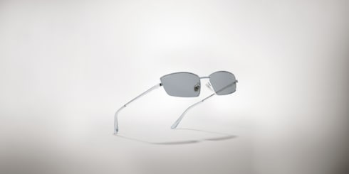 Rectangular frame sunglasses