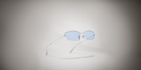 Rectangular frame sunglasses