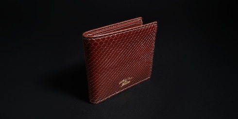 Lira Faltbrieftasche aus Pythonleder