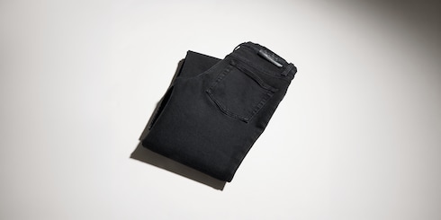 워시드 코튼 데님 스키니 팬츠