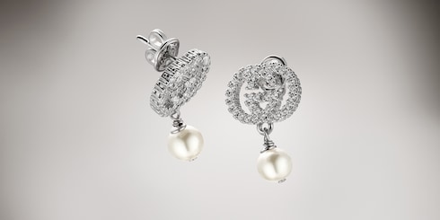 Pendientes de cristal y perla