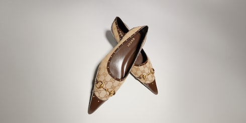Men's point-toe studded loafer