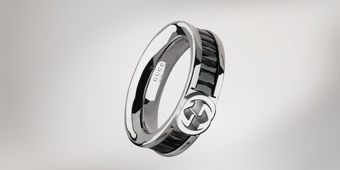 Anillo de cristal Gucci Interlocking