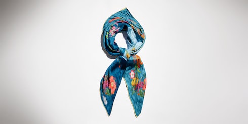 Printed silk shawl