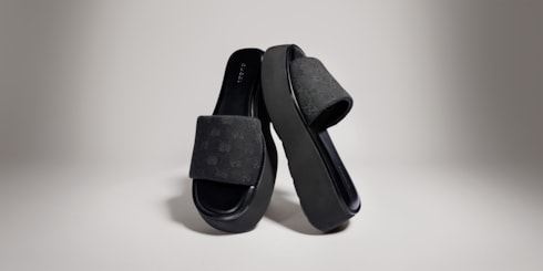 Sandalo slider donna con suola spessa